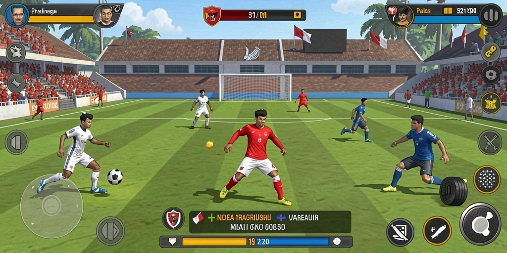 Level penuh tantangan yang menguji keterampilan pemain.